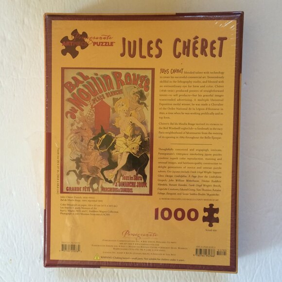 Pomegranate Artpiece Jigsaw Puzzle Jules Chéret Bal Du Moulin Rouge 1000 PC New - Picture 4 of 6